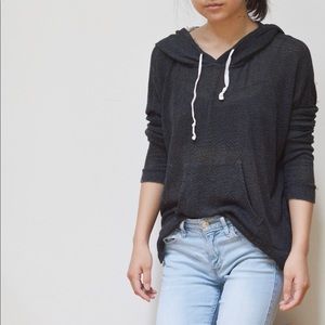 ✨Hollister Gray Oversized Lightweight Hoodie